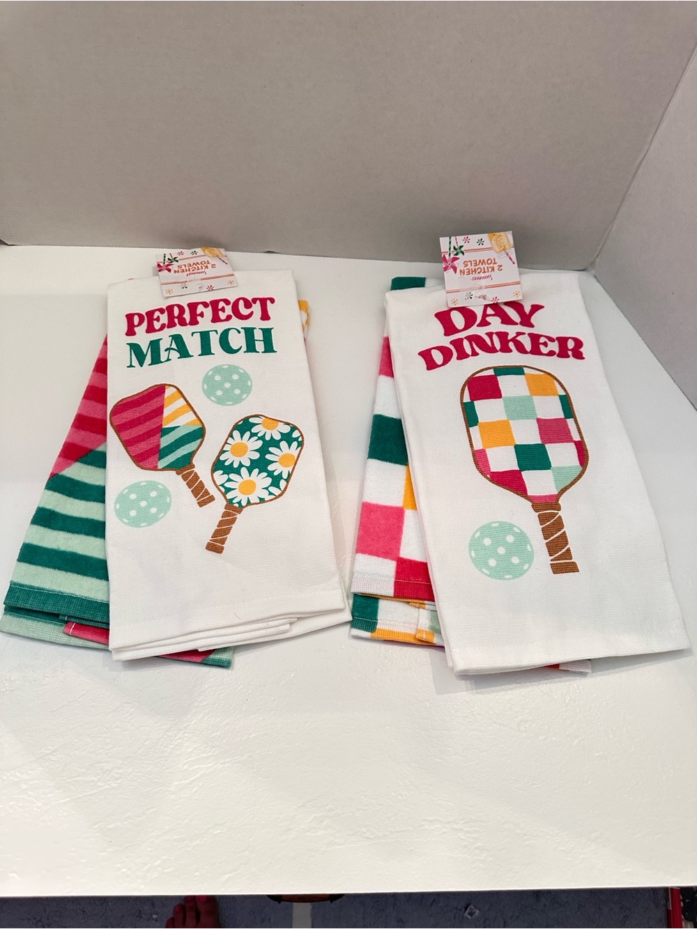 Perfect Match & Day Drinker Pickleball Kitchen Towels